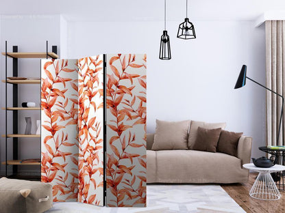 Room Divider - Coral Leaves