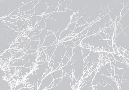 Wall Mural - White Trees-Wall Murals-ArtfulPrivacy