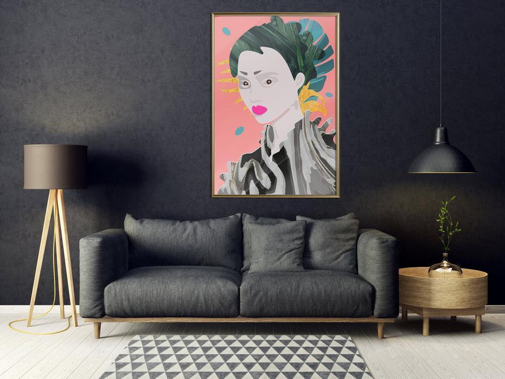 Wall Decor Portrait - Geisha-artwork for wall with acrylic glass protection