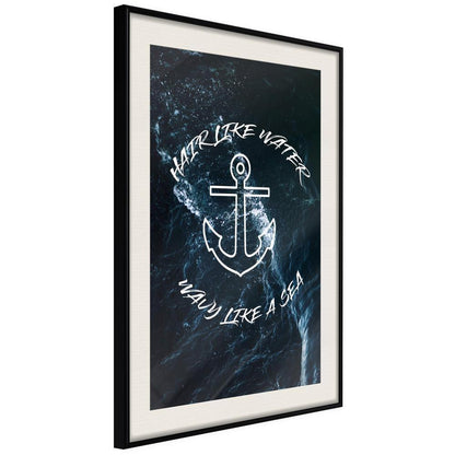 Seascape Framed Poster - Sailors' Loved One-artwork for wall with acrylic glass protection