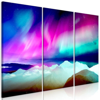 Canvas Print - Wonderful Aurora (3 Parts)-ArtfulPrivacy-Wall Art Collection