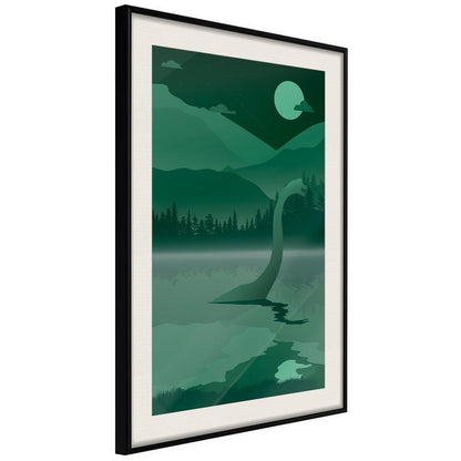 Abstract Poster Frame - Loch Ness [Poster]-artwork for wall with acrylic glass protection