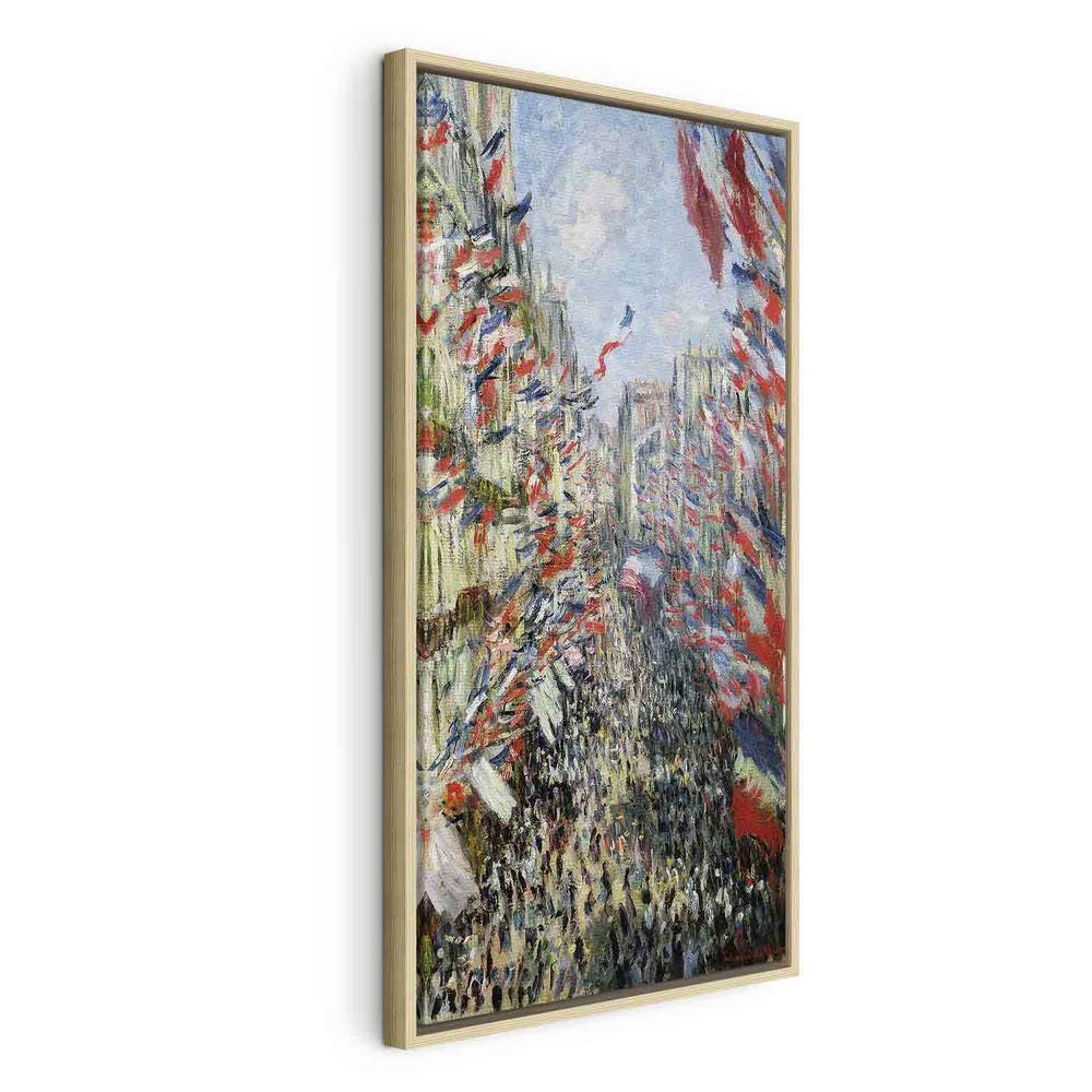 Canvas Print - The Rue Montorgueil Paris Celebration of June (Claude Monet)