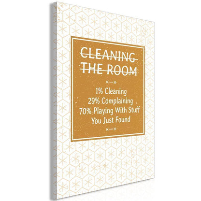 Canvas Print - Cleaning Room (1 Part) Vertical-ArtfulPrivacy-Wall Art Collection