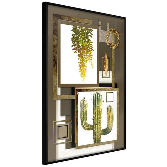 Golden Art Poster - Home Gallery-artwork for wall with acrylic glass protection