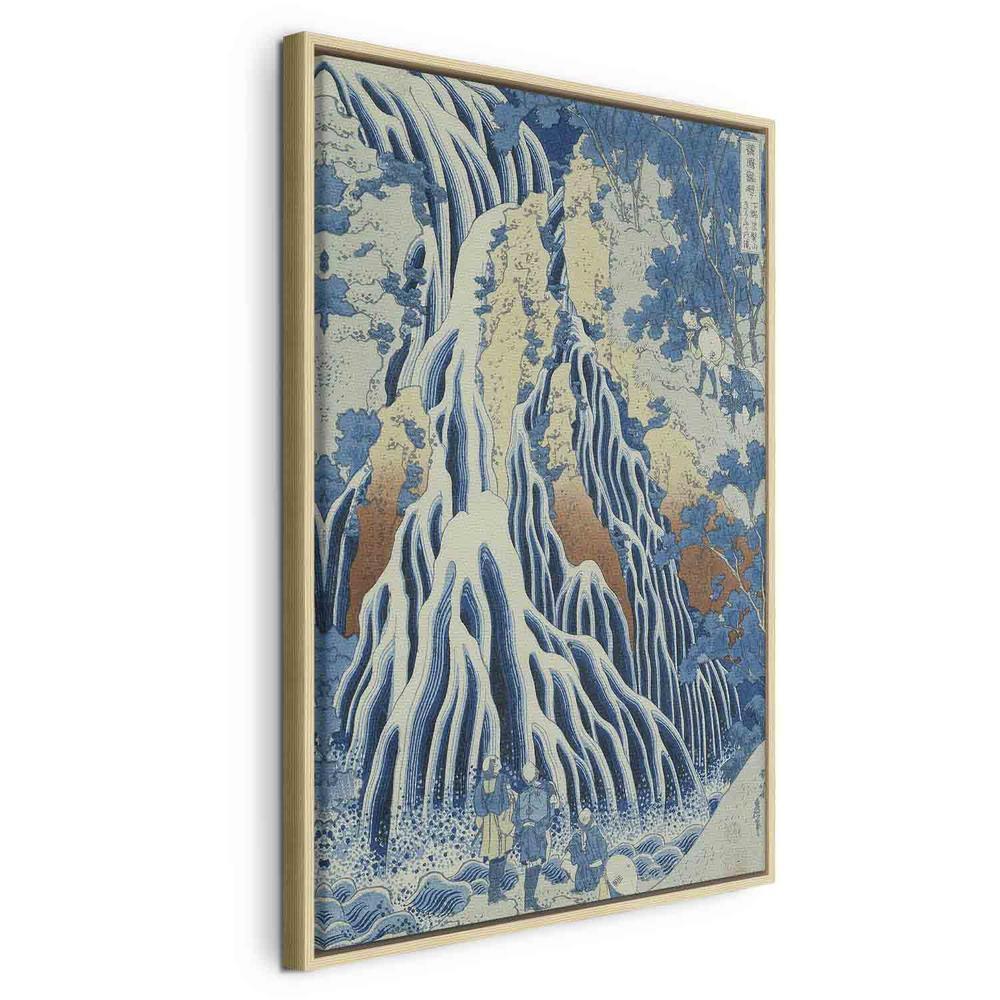 Canvas Print - Kirifuri Fall on Kurokami Mount from the series 'Shokoku Taki Meguri' (A Journey to the Waterfalls of All the Provinces) (Hokusai Katsushika)