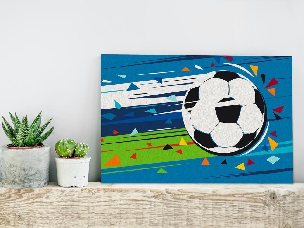 Start learning Painting - Paint By Numbers Kit - Shoot and Goal! - new hobby