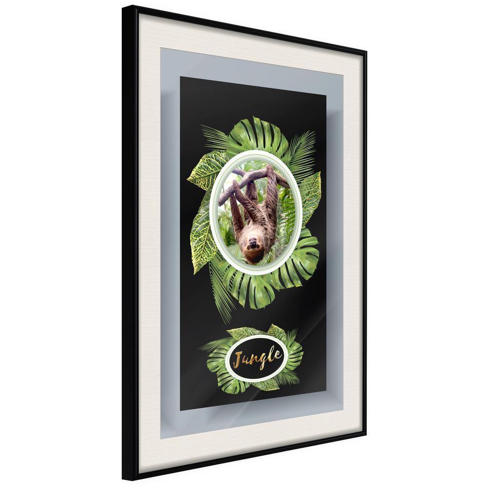 Frame Wall Art - Greetings from the Jungle-artwork for wall with acrylic glass protection