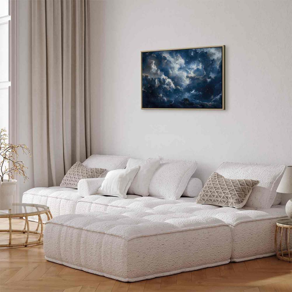 Canvas Print - Astronomical Wonders: Clouds and Stars in Harmonious Combination