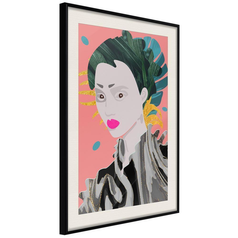 Wall Decor Portrait - Geisha-artwork for wall with acrylic glass protection