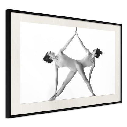 Black and White Framed Poster - Self-Five!-artwork for wall with acrylic glass protection