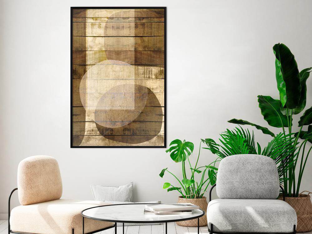 Abstract Poster Frame - Illuminated Space-artwork for wall with acrylic glass protection