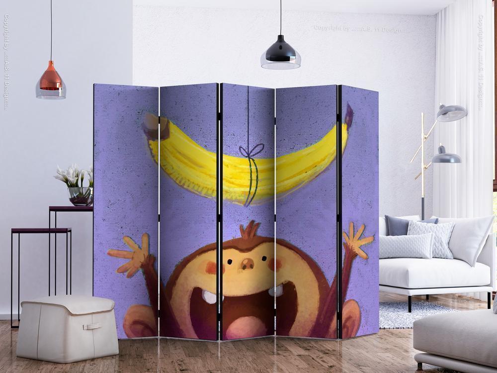 Decorative partition-Room Divider - Bananana II-Folding Screen Wall Panel by ArtfulPrivacy