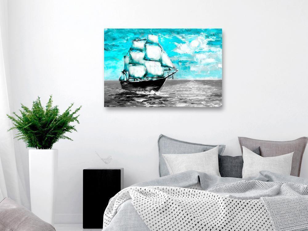 Canvas Print - Spring Cruise (1 Part) Wide Blue-ArtfulPrivacy-Wall Art Collection