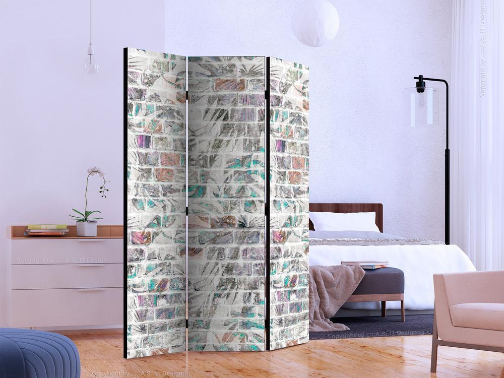 Decorative partition-Room Divider - Palm Wall-Folding Screen Wall Panel by ArtfulPrivacy