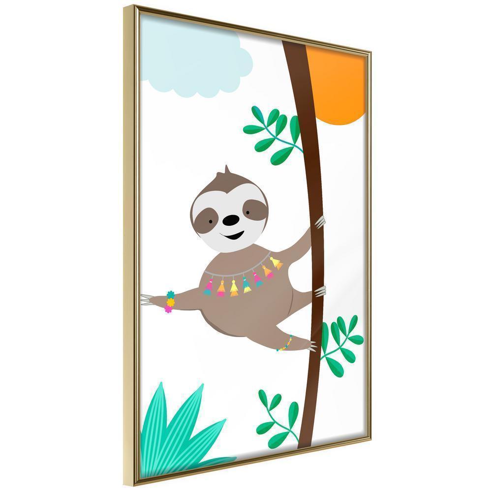 Nursery Room Wall Frame - Lazy Life-artwork for wall with acrylic glass protection