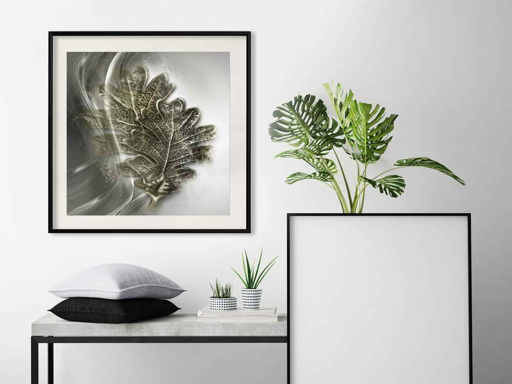 Botanical Wall Art - Leaves of the Tree of Wisdom-artwork for wall with acrylic glass protection