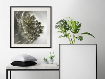 Botanical Wall Art - Leaves of the Tree of Wisdom-artwork for wall with acrylic glass protection