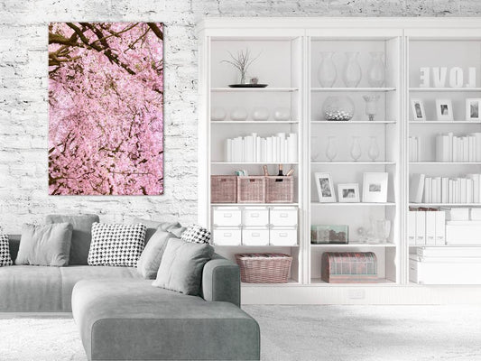 Canvas Print - Cherry Tree (1 Part) Vertical-ArtfulPrivacy-Wall Art Collection