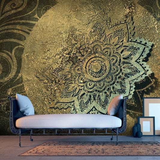 Wall Mural - Golden Treasure-Wall Murals-ArtfulPrivacy