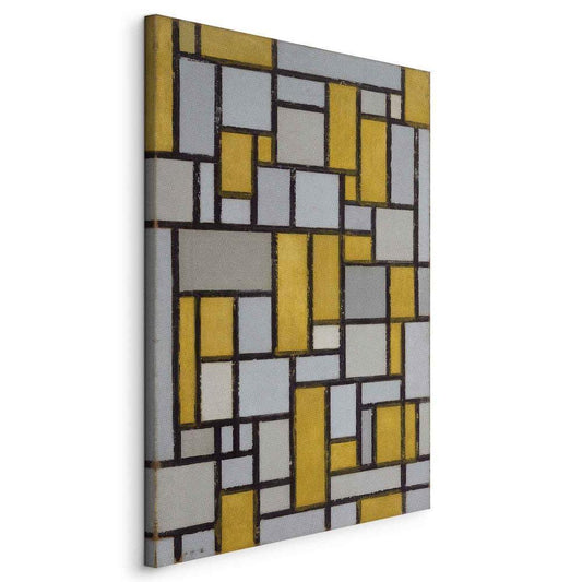 Canvas Print - Composition with grid 1 (Piet Mondrian)