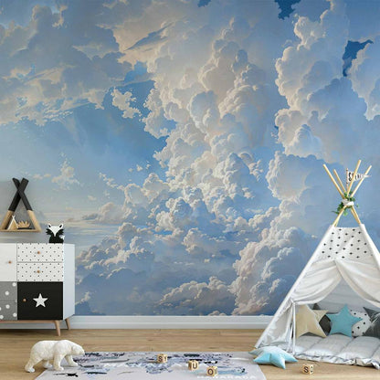 Wall Mural - The Sun Revealing the Secrets of the Clouds: Spectacular Images in the Sky