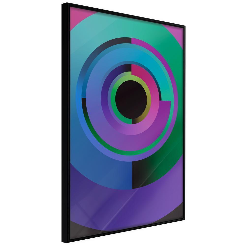 Abstract Poster Frame - United in Colours-artwork for wall with acrylic glass protection