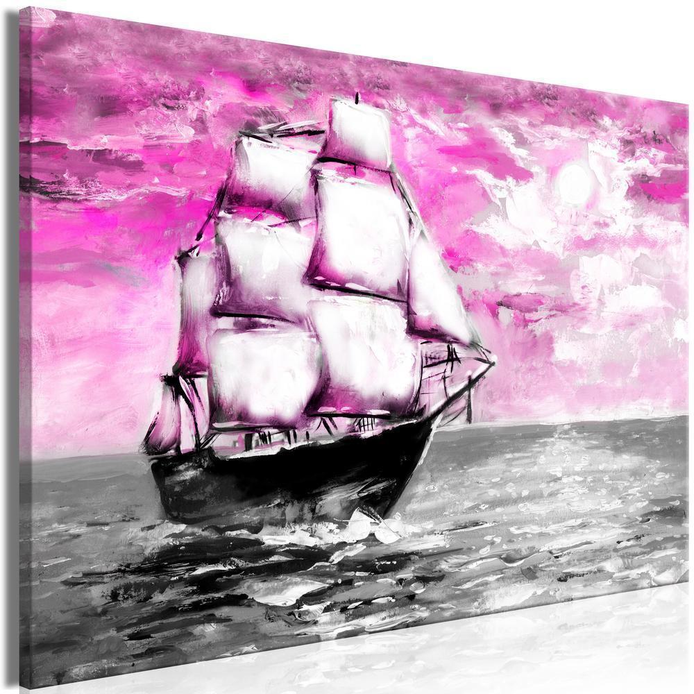 Canvas Print - Spring Cruise (1 Part) Wide Pink-ArtfulPrivacy-Wall Art Collection