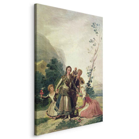 Impression sur toile - Le Printemps ou la marchande de fleurs (Francisco Goya)