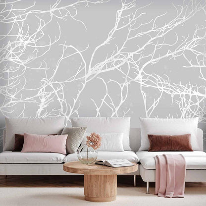 Wall Mural - White Trees