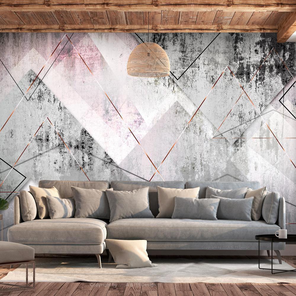 Wall Mural - Triangular Perspective-Wall Murals-ArtfulPrivacy