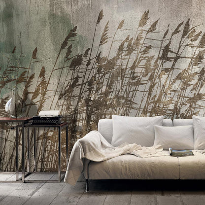 Wall Mural - Water Grasses-Wall Murals-ArtfulPrivacy