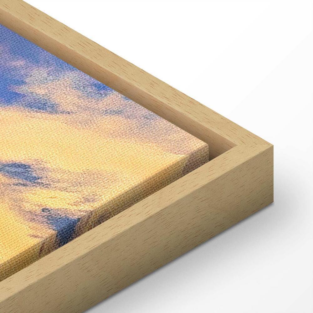 Canvas Print - Beautiful Sunset - Clouds in Warm Shades