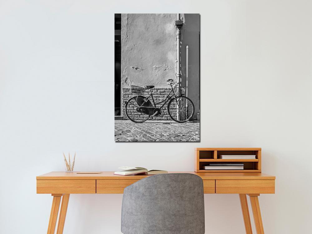Canvas Print - Old Italian Bicycle (1 Part) Vertical-ArtfulPrivacy-Wall Art Collection
