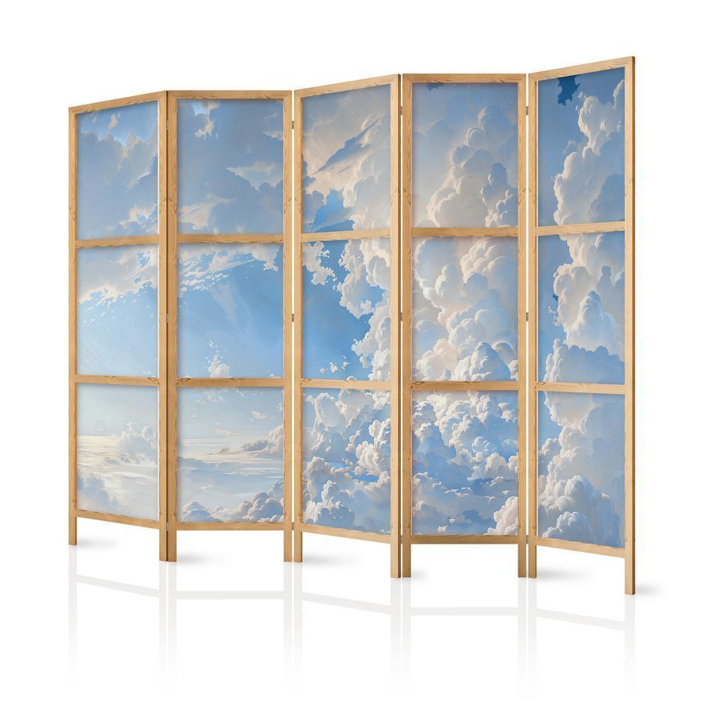 Japanese Room Divider - The Sun Revealing the Secrets of the Clouds: Spectacular Images in the Sky