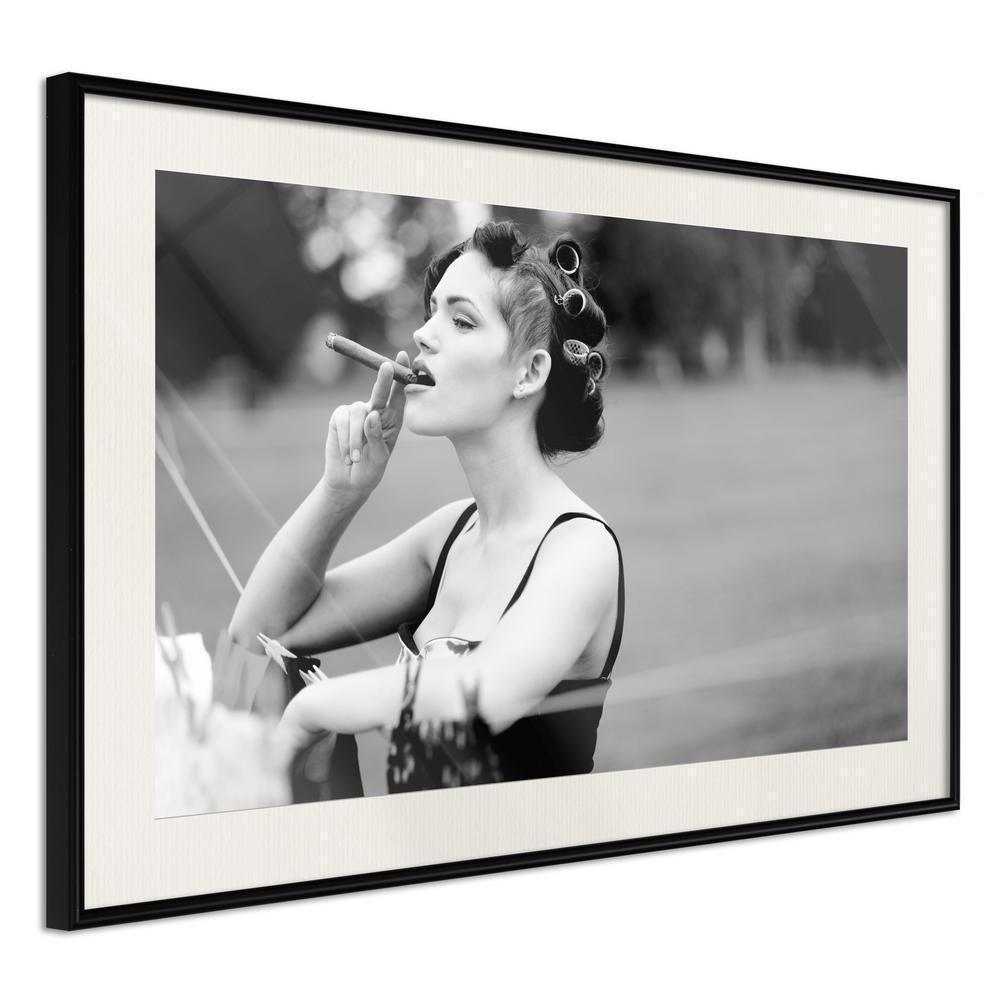 Wall Decor Portrait - Smoking Harms Your Health-artwork for wall with acrylic glass protection