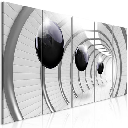 Canvas Print - Space Tunnel (5 Parts) Narrow-ArtfulPrivacy-Wall Art Collection