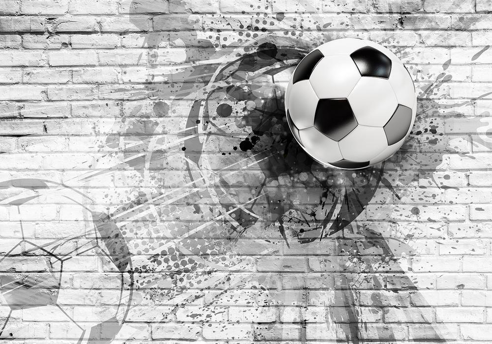 Wall Mural - Dynamic Football-Wall Murals-ArtfulPrivacy