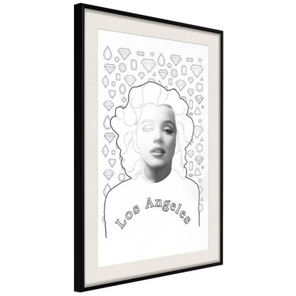 Wall Decor Portrait - Marilyn in Los Angeles-artwork for wall with acrylic glass protection