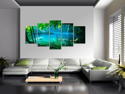 Canvas Print - Turquoise seclusion-ArtfulPrivacy-Wall Art Collection
