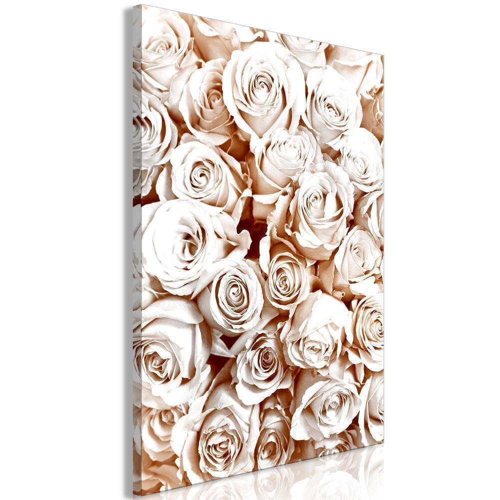 Canvas Print - Rose Garden (1 Part) Vertical-ArtfulPrivacy-Wall Art Collection