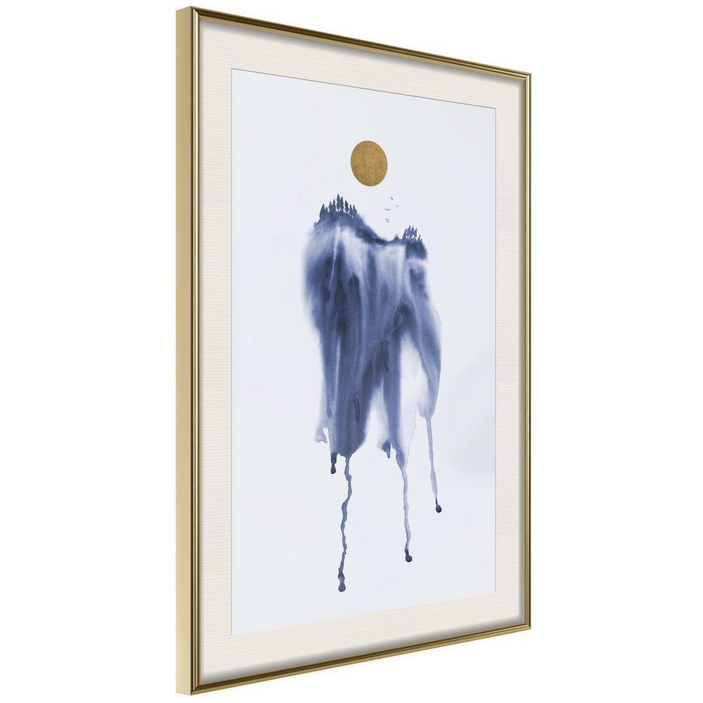Winter Design Framed Artwork - Waterfall of Colour-artwork for wall with acrylic glass protection
