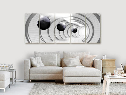 Canvas Print - Space Tunnel (5 Parts) Narrow-ArtfulPrivacy-Wall Art Collection