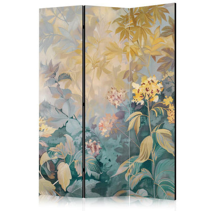 Room Divider - Tapestry Pattern With Meadow and Flowers - Kilim With Spring Motif