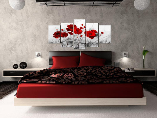 Canvas Print - Poppies - Red Miracle-ArtfulPrivacy-Wall Art Collection