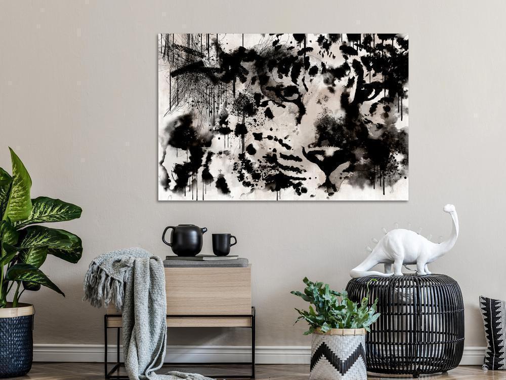 Canvas Print - Cat's Look (1 Part) Wide-ArtfulPrivacy-Wall Art Collection