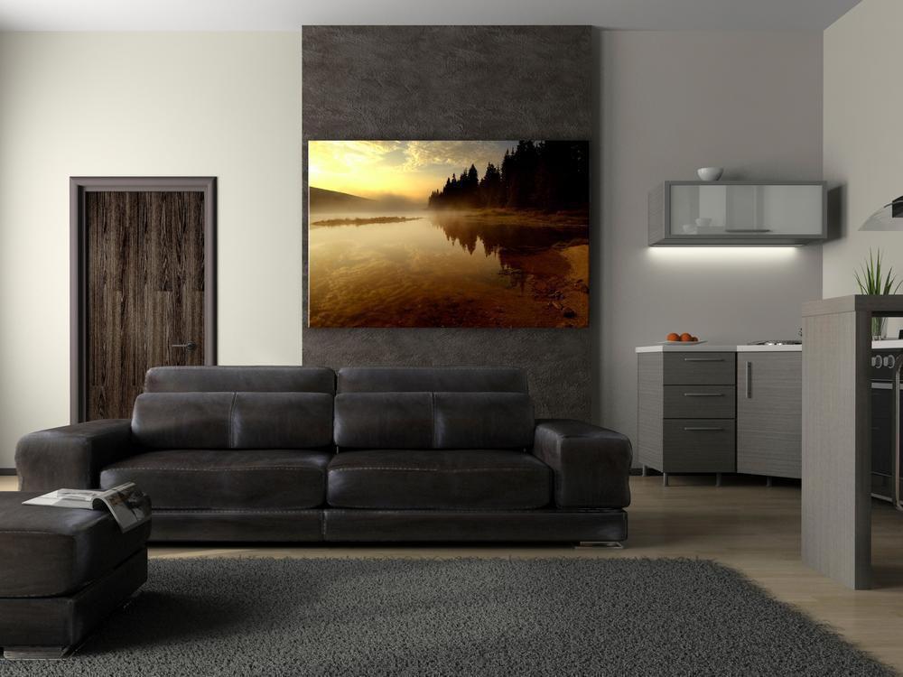 Canvas Print - Autumn Evening (1 Part) Wide-ArtfulPrivacy-Wall Art Collection