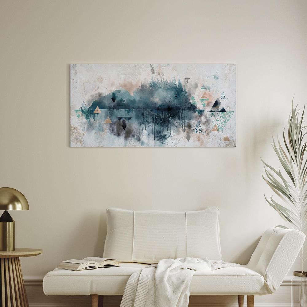 Canvas Print - Geometric Landscape (1 Part)-ArtfulPrivacy-Wall Art Collection