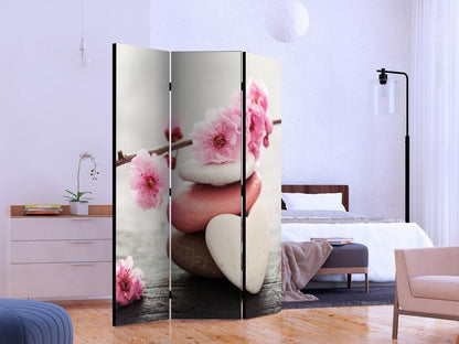 Decorative partition-Room Divider - Blooming Little Thing-Folding Screen Wall Panel by ArtfulPrivacy