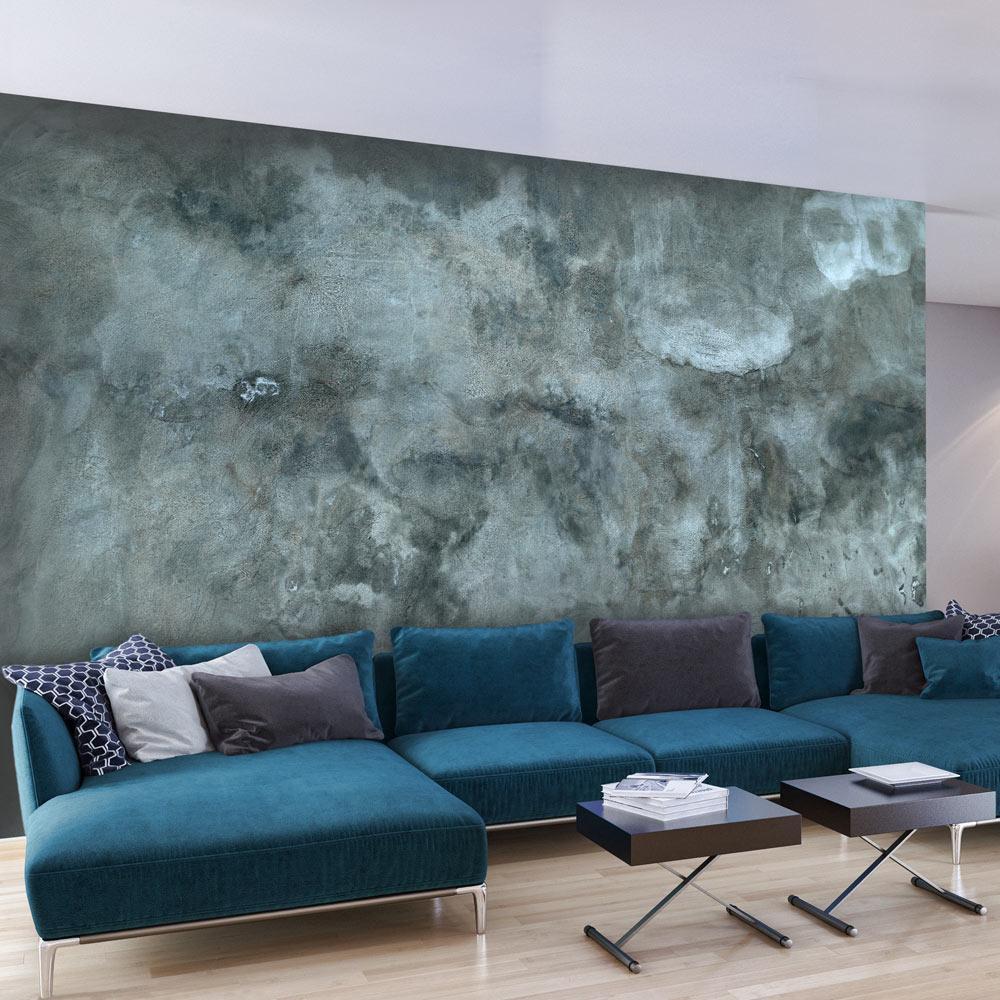 Wall Mural - Stormy nights - cool composition in pattern with texture of grey concrete-Wall Murals-ArtfulPrivacy